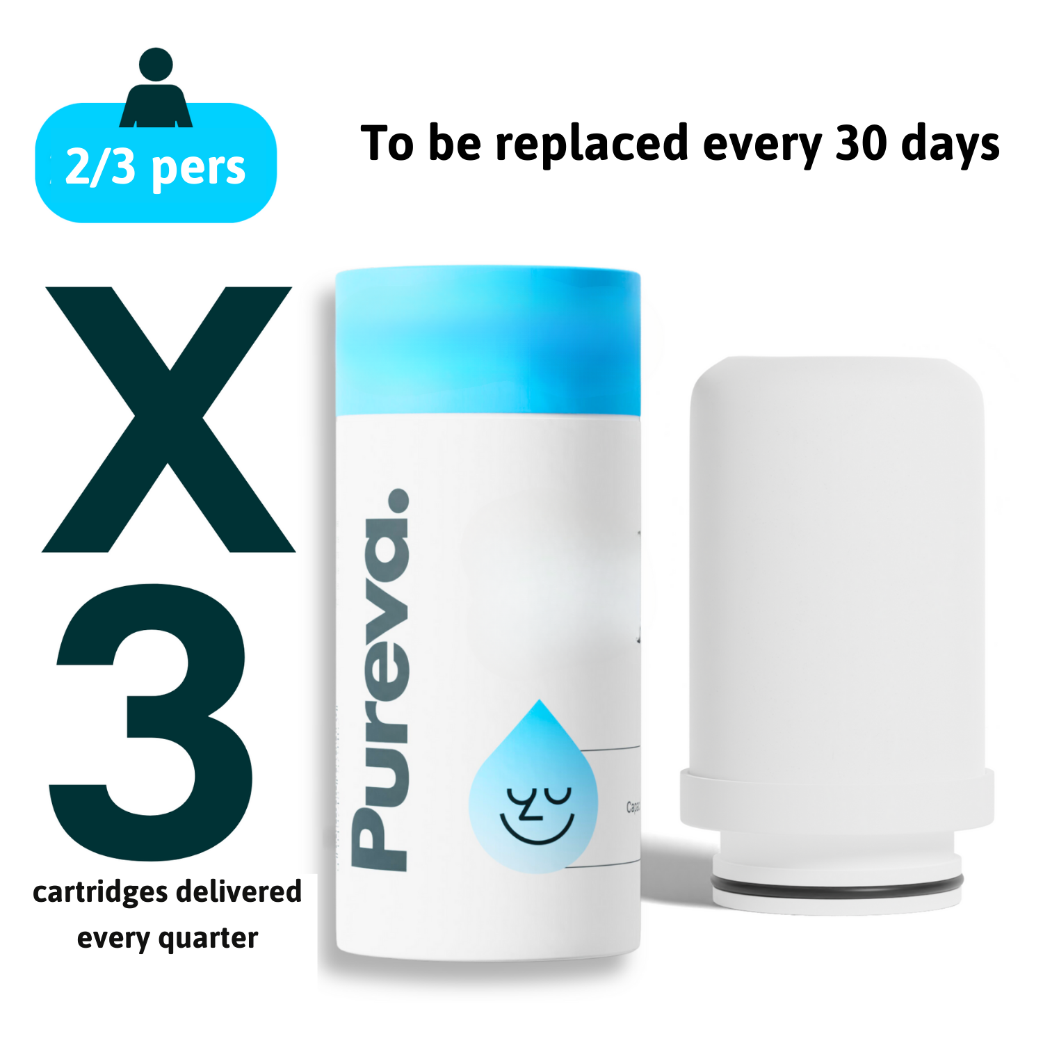 Pureva One Cartridges (3-Month Supply)