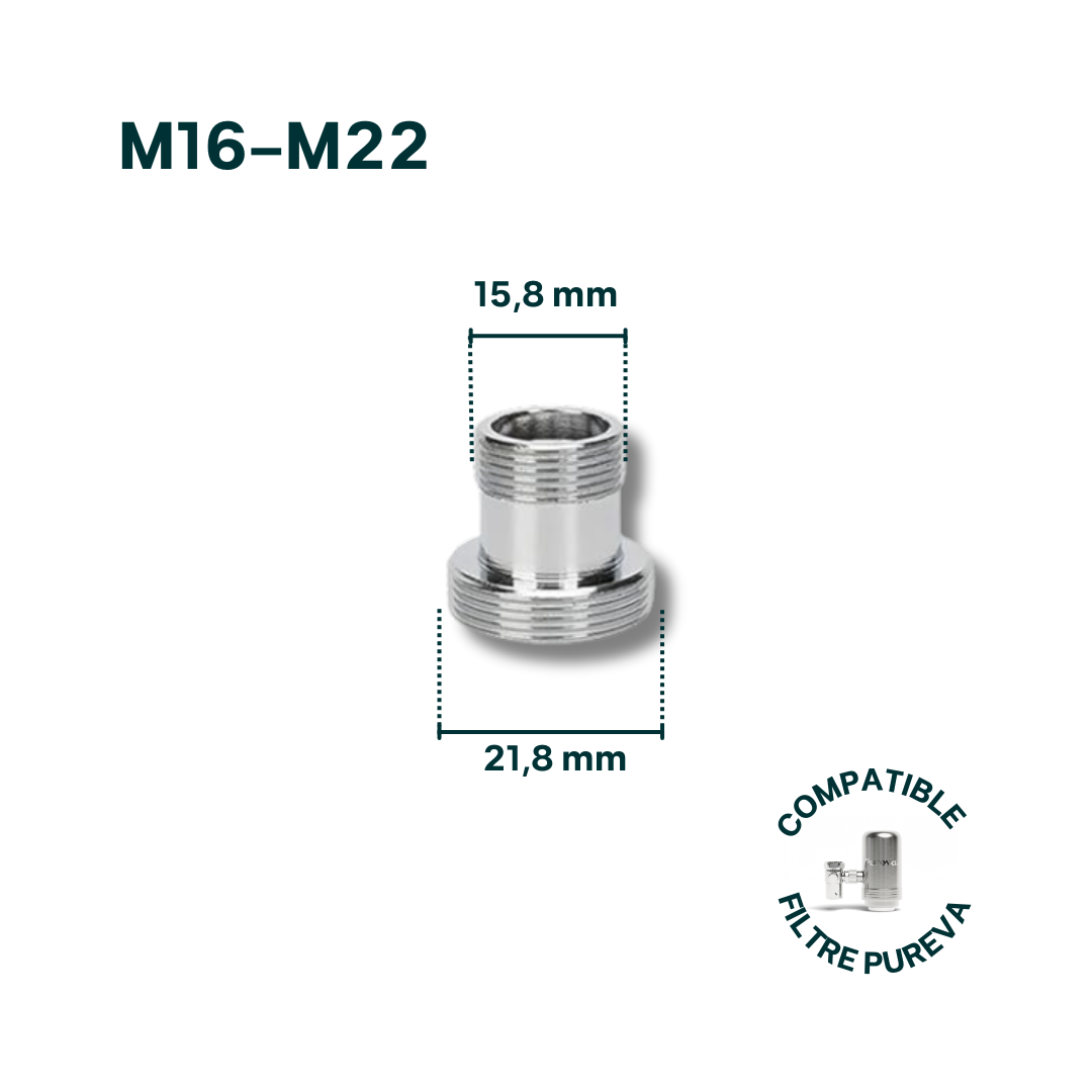 Adaptateur M16-M22 pour robinet
