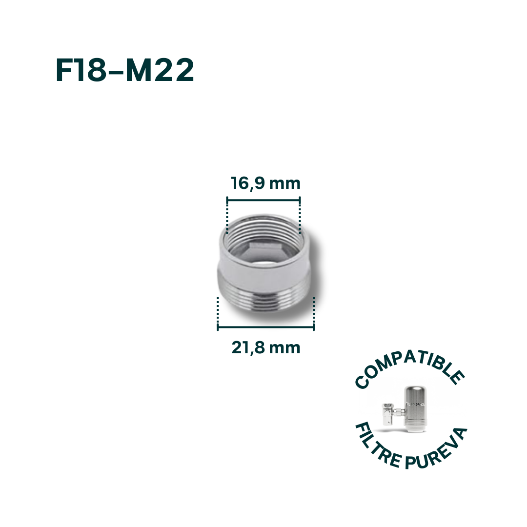 Adaptateur F18-M22 pour robinet