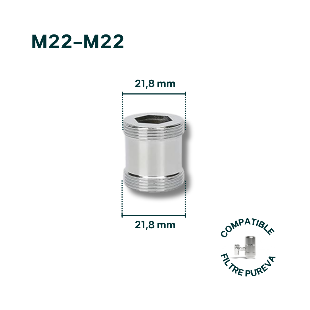 Adaptateur M22-M22 pour robinet (inclus)