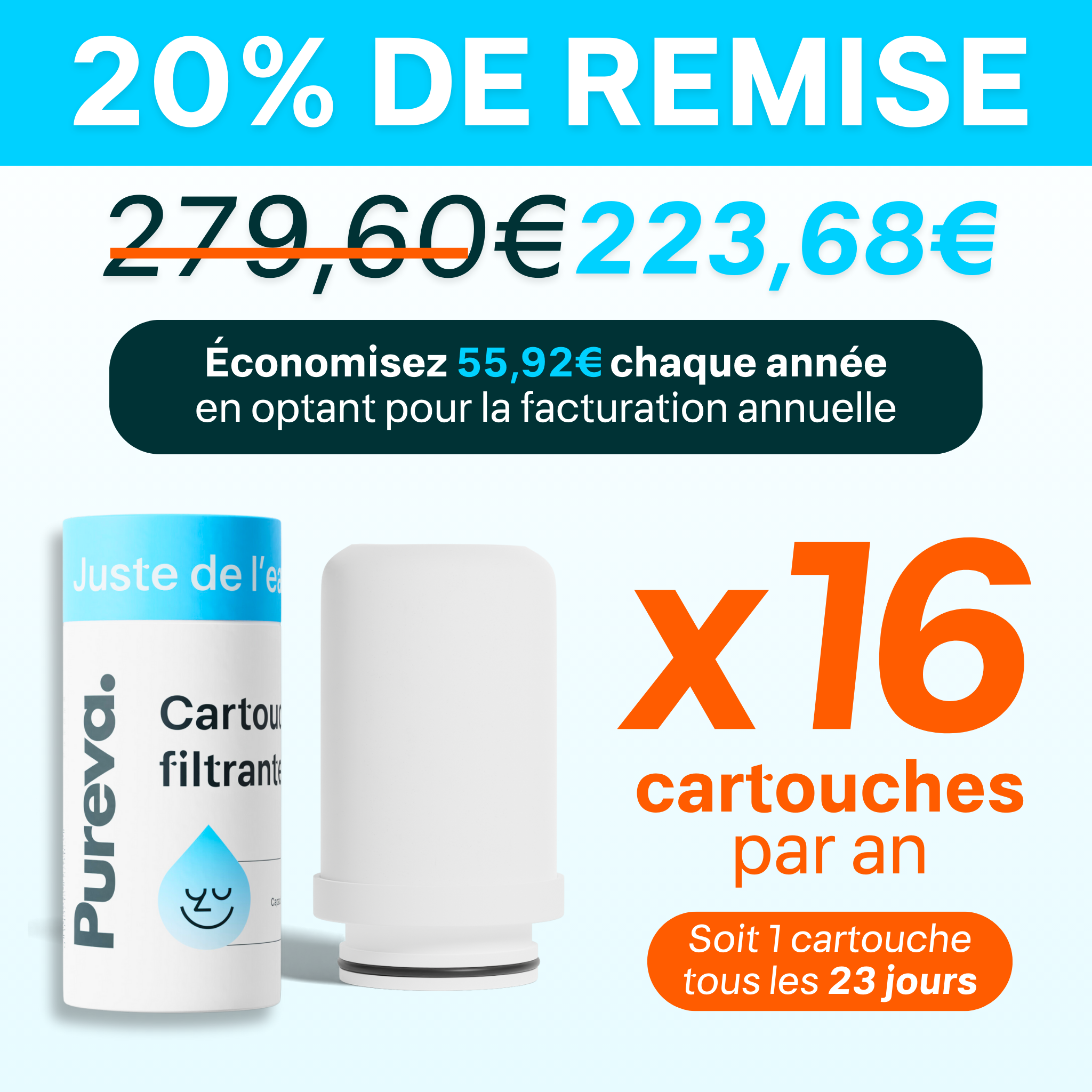 Pureva One Cartridges (12-Month Supply)