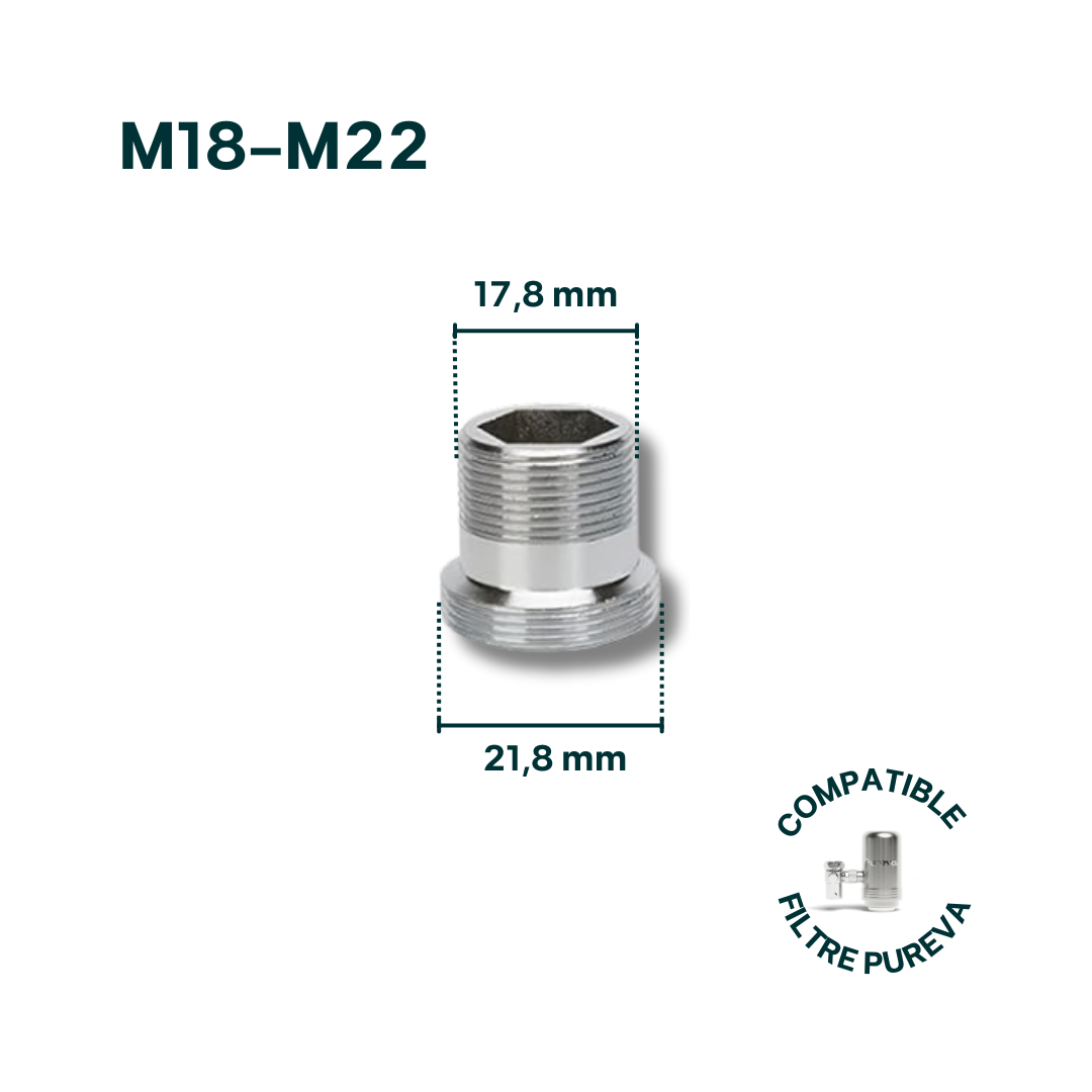 Adaptateur M18-M22 pour robinet